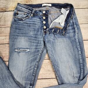 Kancan Jeans Womens 9/28 Button Fly Medium Wash KC5118D